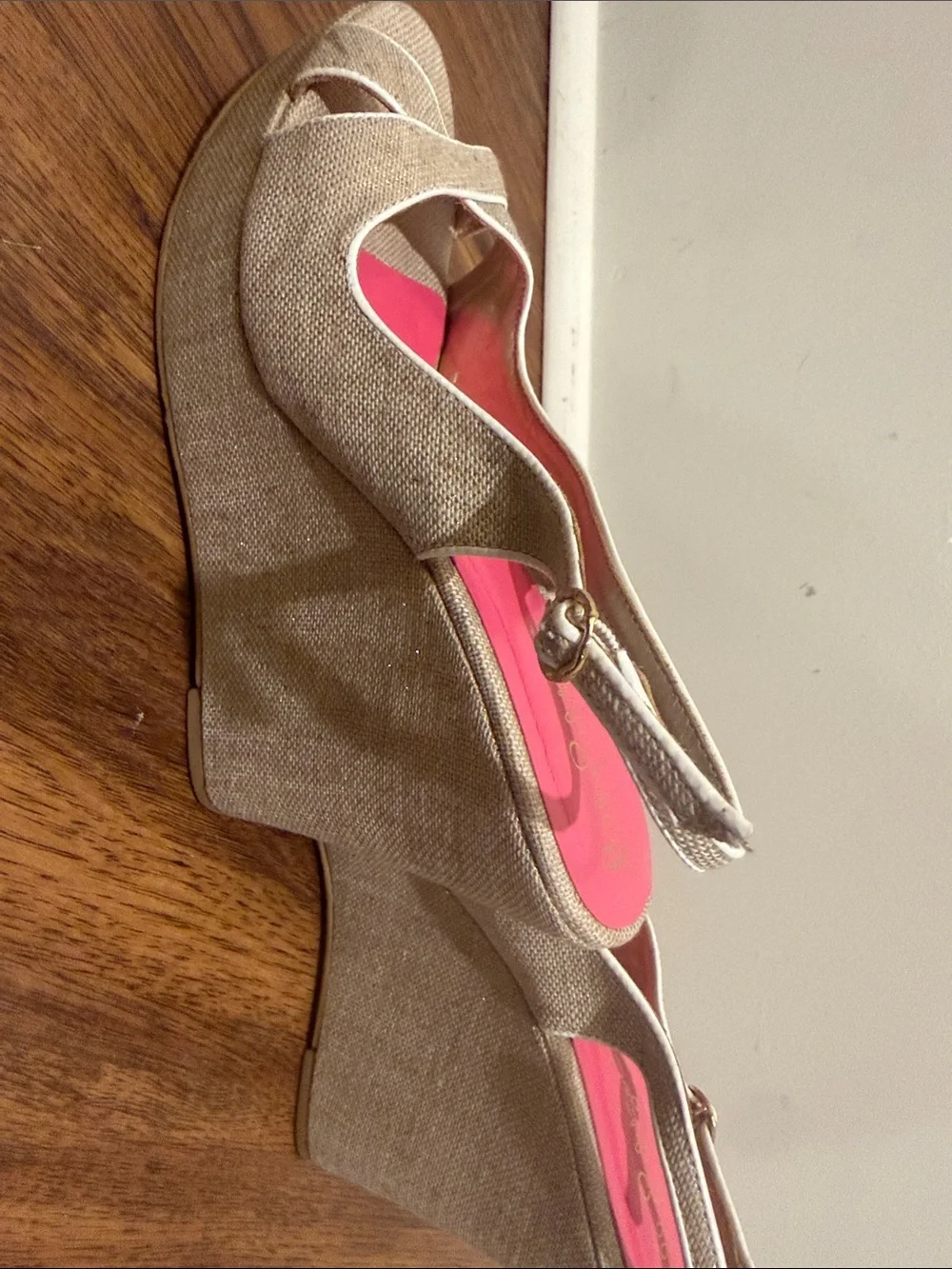 Tory Burch Picture Perfect Espadrille tan with gold fleck
